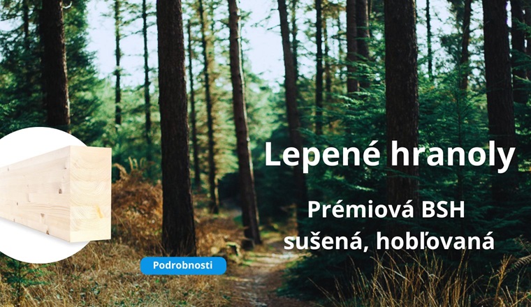 BSH sušené, hobľovanéje vyrobený výlučne z vysokokvalitných lamiel.