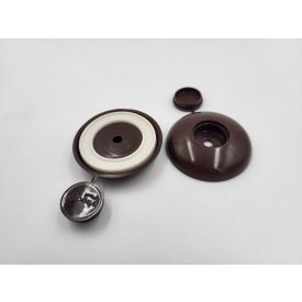   Vodotesný upínací uzáver s podložkou, hnedý (10ks/balenie)