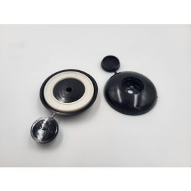   Vodotesný upínací uzáver s podložkou, cierny (10ks/balenie)